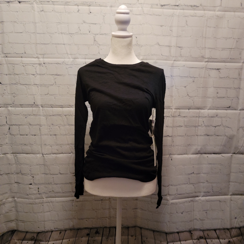 NWT Black Caslon Lightweight Long Sleeve T-shirt